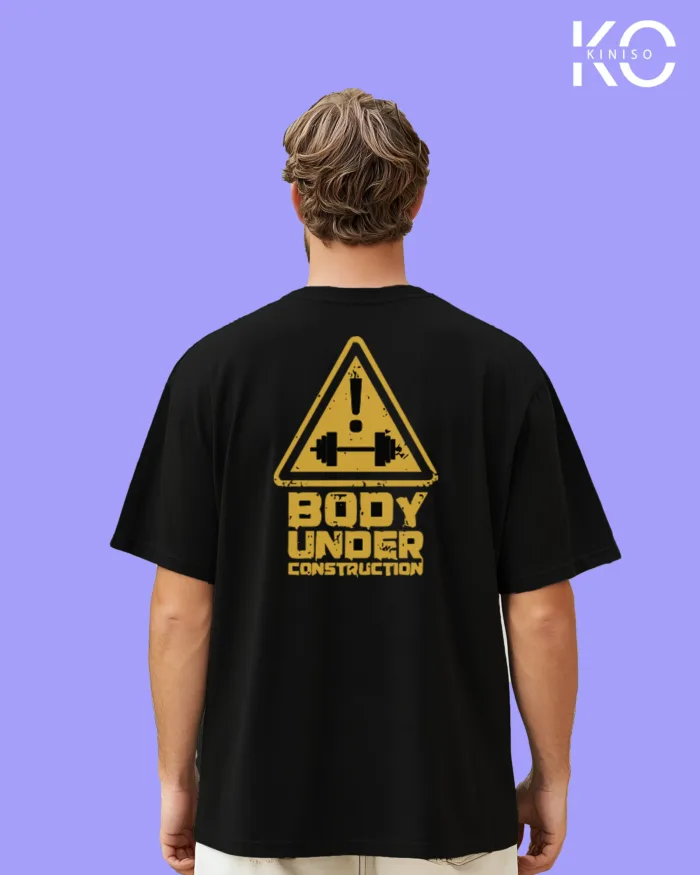 Body Under Construction Printed GYM T-Shirts for Men - Image 16