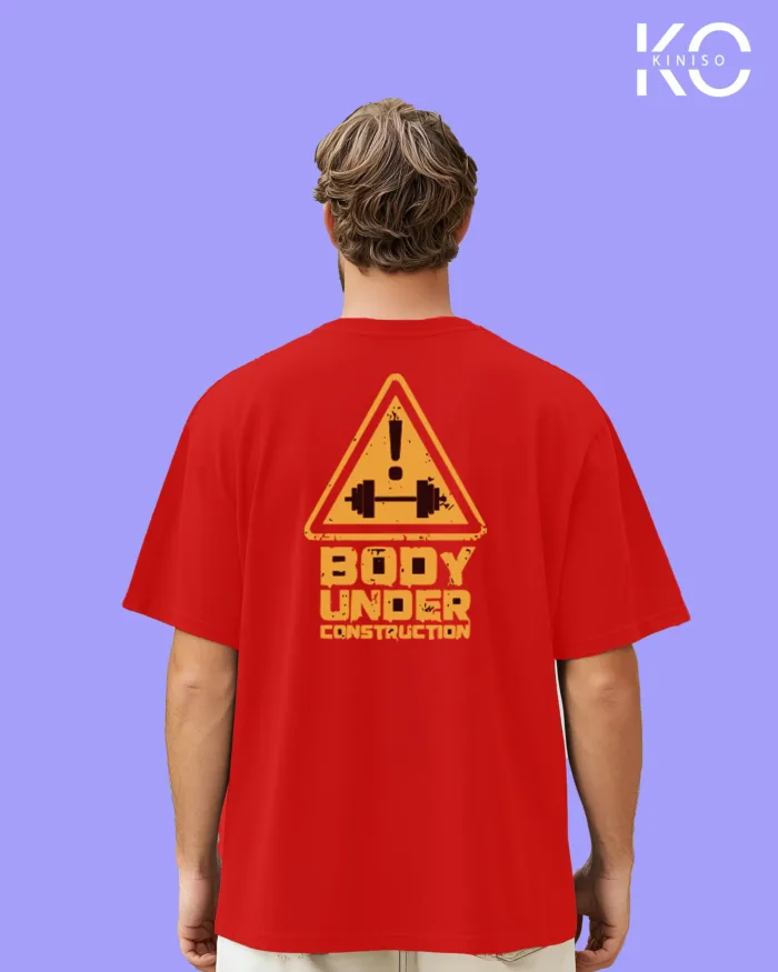 Body Under Construction Printed GYM T-Shirts for Men - Image 10