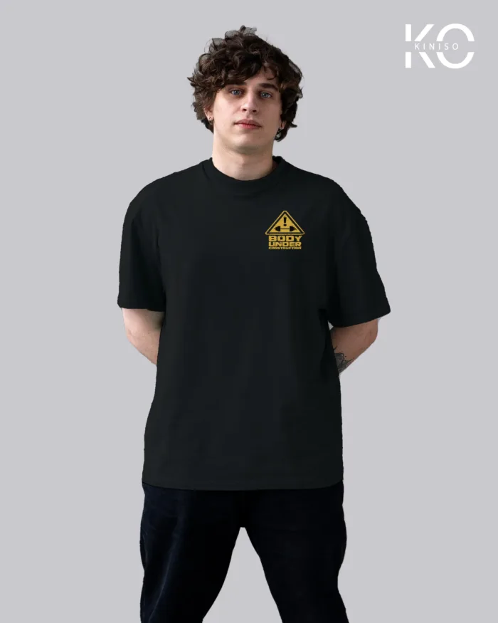 Body Under Construction Printed GYM T-Shirts for Men - Image 8