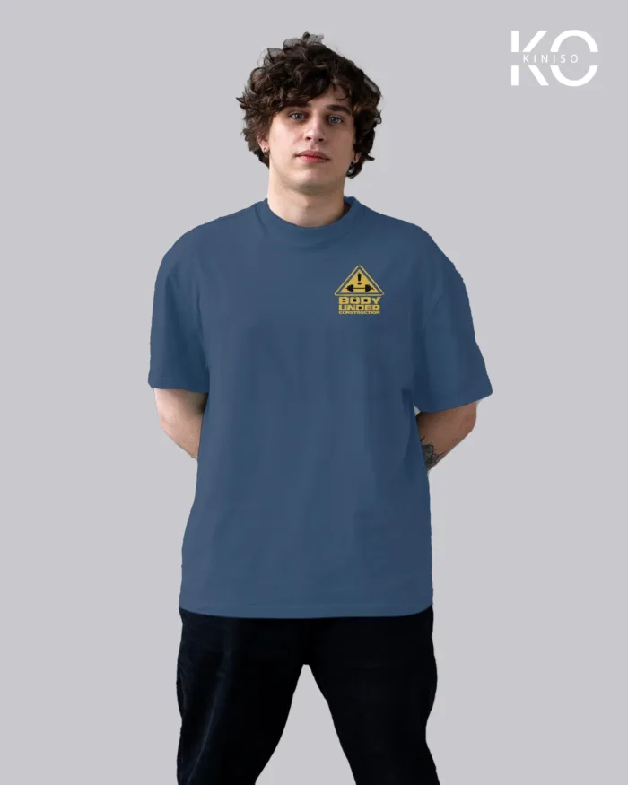 Body Under Construction Printed GYM T-Shirts for Men - Image 7