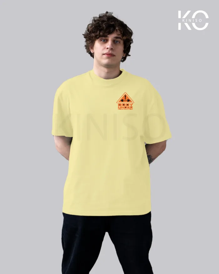 Body Under Construction Printed GYM T-Shirts for Men - Image 5