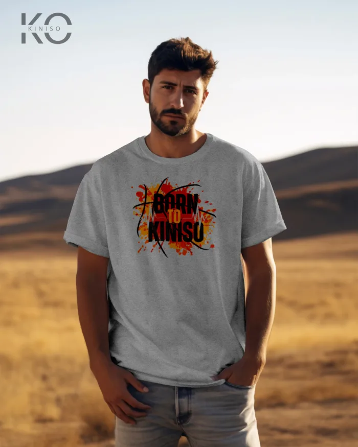 Half Sleeve T-Shirt for Men – Born to Kiniso - Image 5