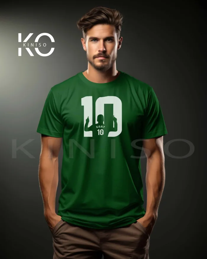 Unique Messi G.O.A.T Design Football T-Shirts For Men - Image 7