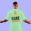 GYM Themed T-Shirt with Can't Fake Fitness Design for Men - Image 7