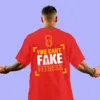 GYM Themed T-Shirt with Can't Fake Fitness Design for Men - Image 5