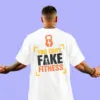 GYM Themed T-Shirt with Can't Fake Fitness Design for Men - Image 3
