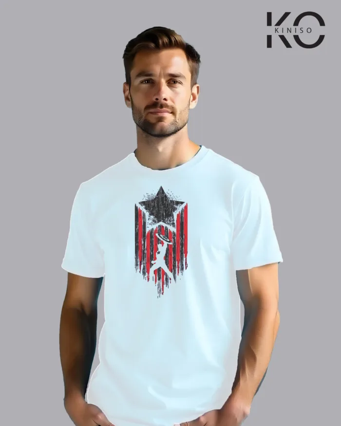 Movie Lover t shirts with Captain America Logo Printed for men in Bangladesh - Image 3