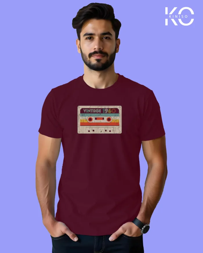 Music Inspired t shirts with Cassette Tape Vintage Design Printed for Music Lover in Bangladesh - Image 4