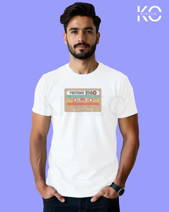 Music Inspired t shirts with Cassette Tape Vintage Design Printed for Music Lover in Bangladesh - Image 3