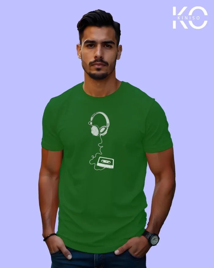 Music Inspired t shirts with Cassette Tape and Headphone Design Printed for Music Lover in Bangladesh - Image 7