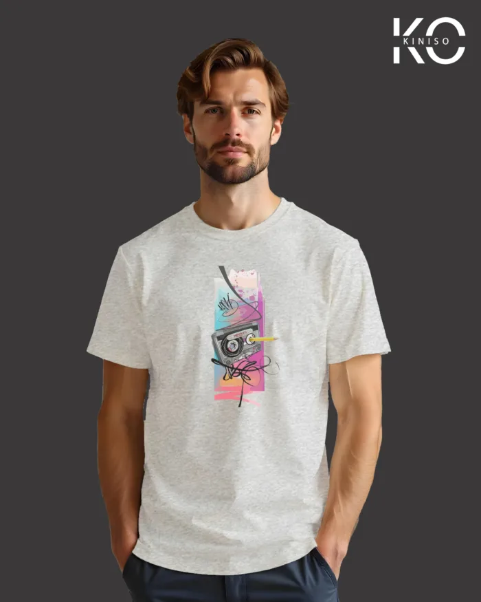 Music Inspired t shirts with Cassette Tape with Pencil Design Printed for Music Lover in Bangladesh - Image 6