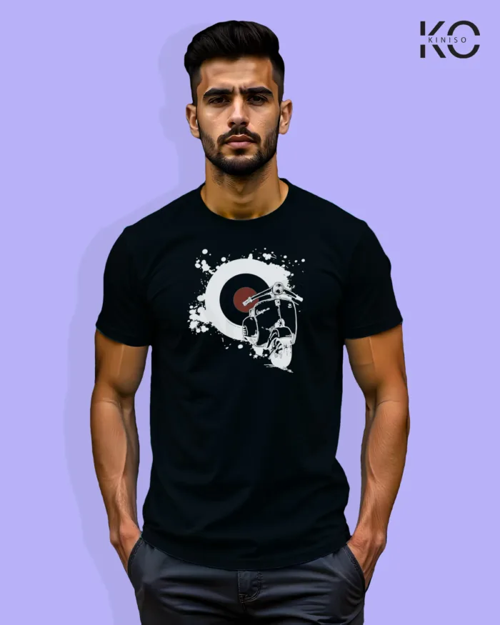 Classic Scooter theme design printed T-Shirts for Men - Image 8