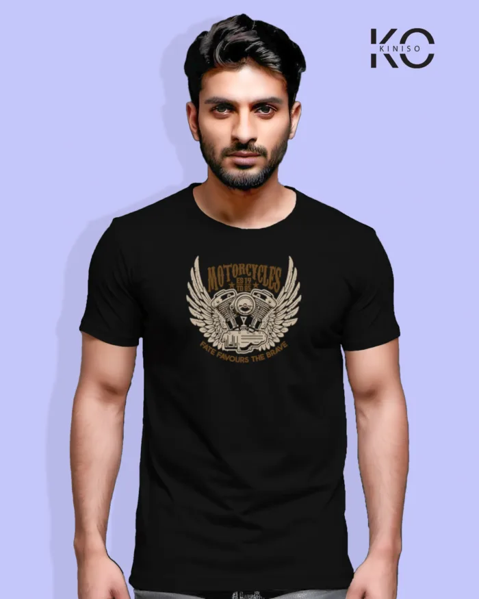 Motorbike T-shirt with Custom Motorcycle Design for Men