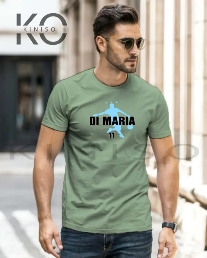 Di Maria Tee – Jersy 11 Shooting Pose - Football Tshirt in Bangladesh - Image 6