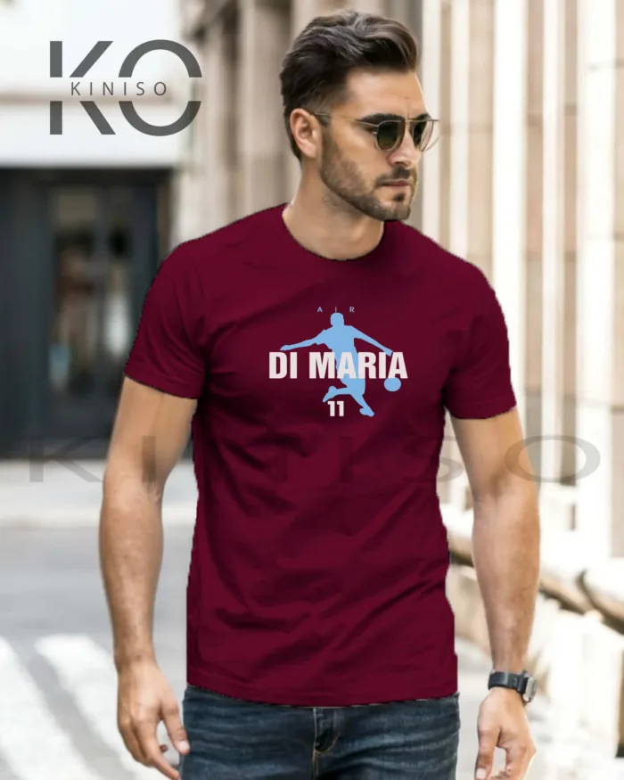 Di Maria Tee – Jersy 11 Shooting Pose - Football Tshirt in Bangladesh - Image 4