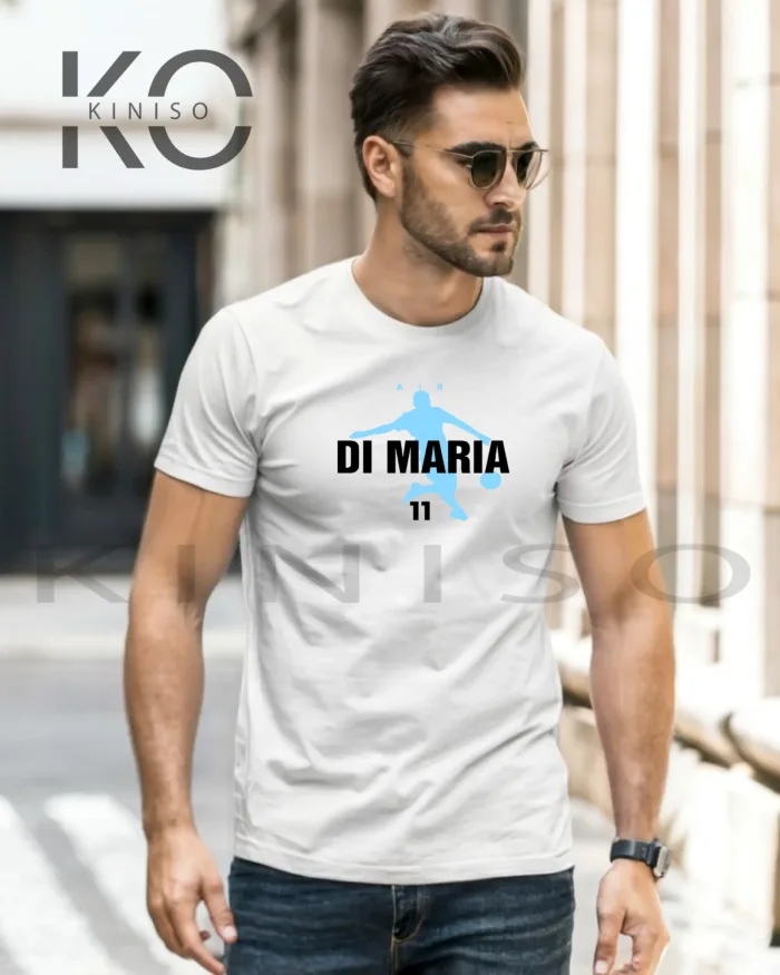 Di Maria Tee – Jersy 11 Shooting Pose - Football Tshirt in Bangladesh - Image 3