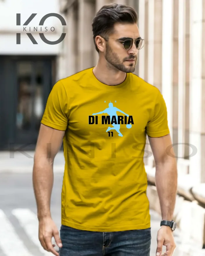 Di Maria Tee – Jersy 11 Shooting Pose - Football Tshirt in Bangladesh - Image 2