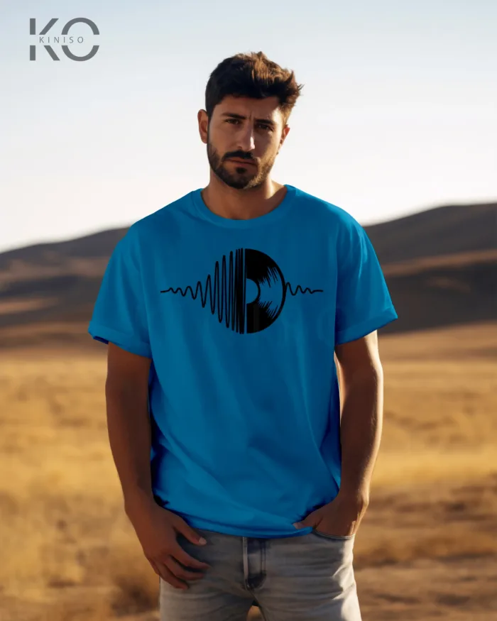 Half Sleeve T-Shirt for Men – Designer – DISK SUNSET - Image 7