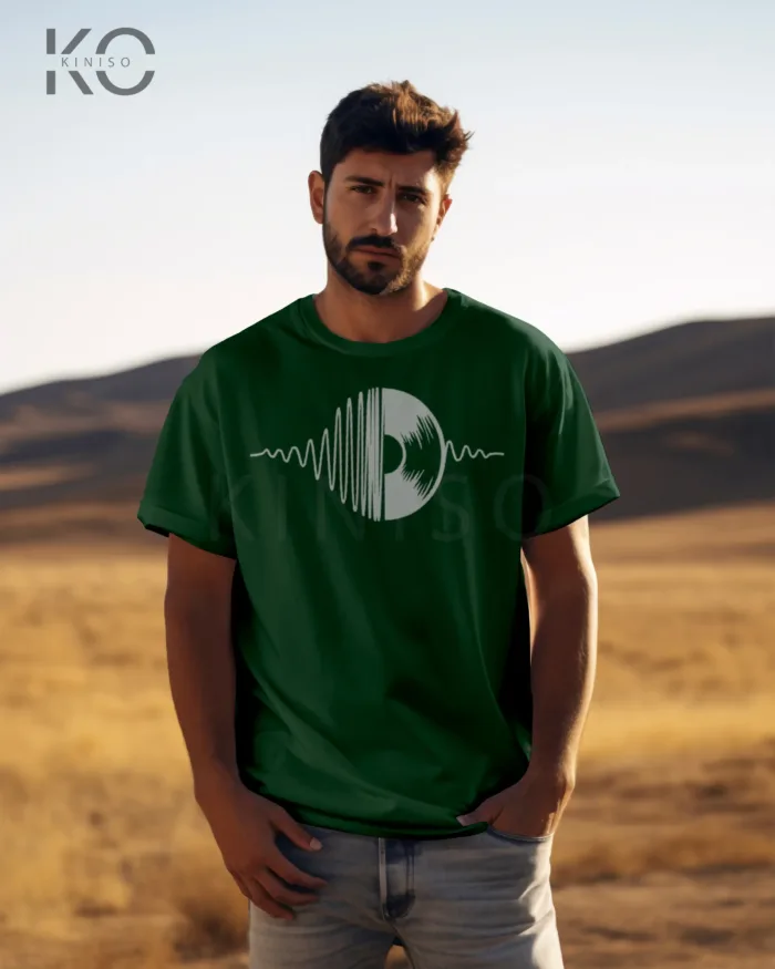 Half Sleeve T-Shirt for Men – Designer – DISK SUNSET - Image 6