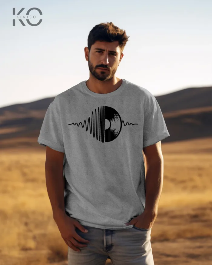 Half Sleeve T-Shirt for Men – Designer – DISK SUNSET - Image 4