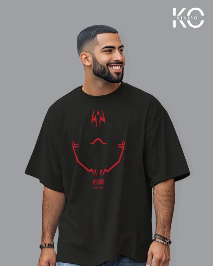 Jujutsu Kaisen Anime drop shoulder Tshirt for Men - Sakuna Demon Face - in Bangladesh - Image 9