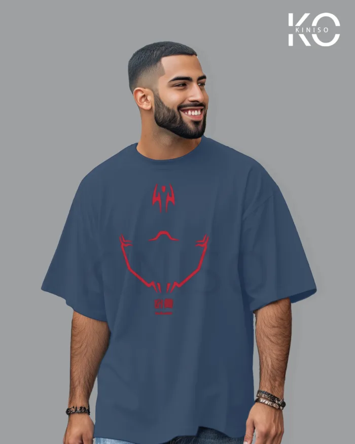 Jujutsu Kaisen Anime drop shoulder Tshirt for Men - Sakuna Demon Face - in Bangladesh - Image 7