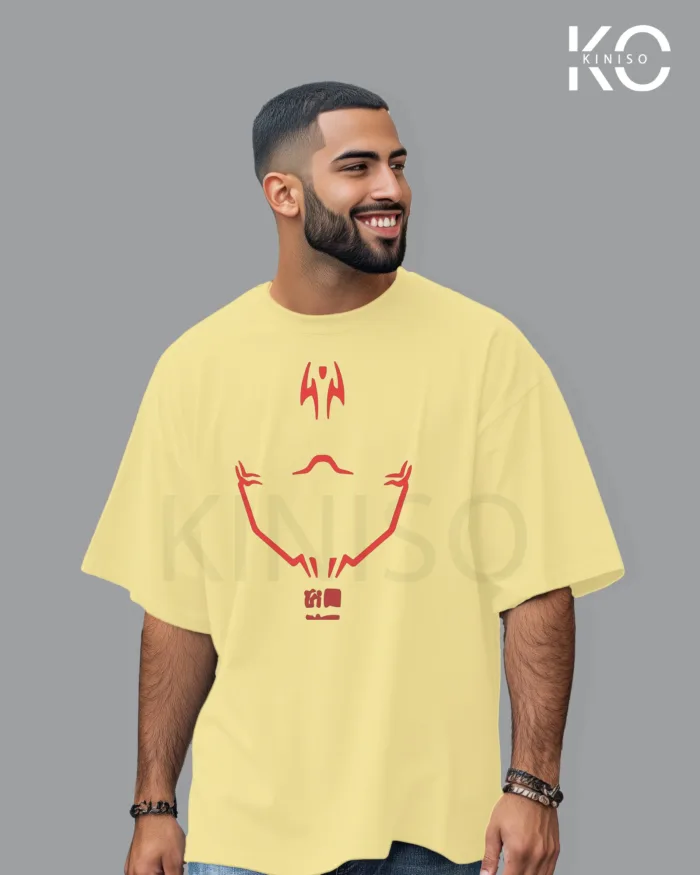 Jujutsu Kaisen Anime drop shoulder Tshirt for Men - Sakuna Demon Face - in Bangladesh - Image 6