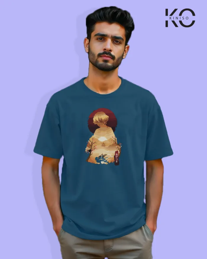 Demon Slayer Anime T-Shirt  - Zenitsu Agatsuma Flash Attack - In Bangladesh - Image 8