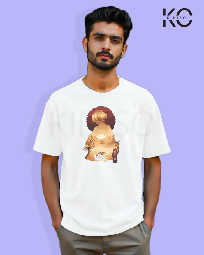 Demon Slayer Anime T-Shirt  - Zenitsu Agatsuma Flash Attack - In Bangladesh - Image 2