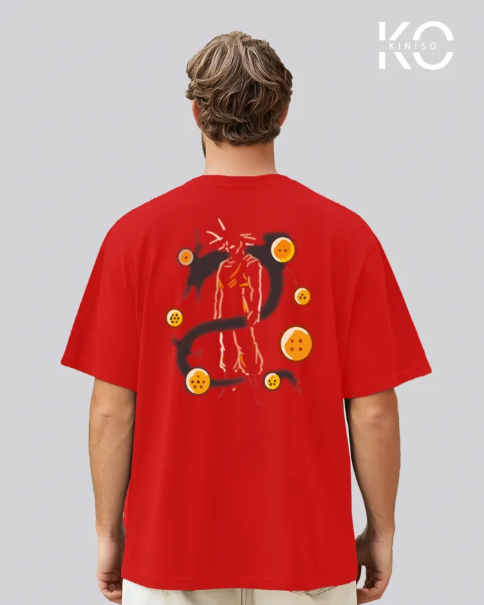 Premium Men's Drop Shoulder Dragon Ball Z Anime T-Shirts - Image 12