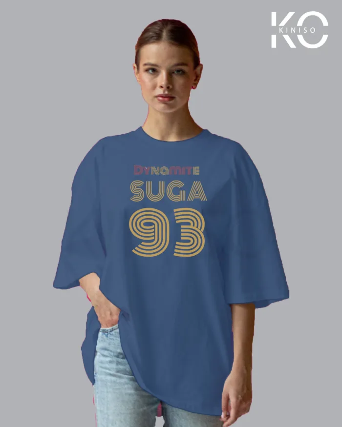 K-pop Tees with BTS Dynamite Suga Print for Girls - Image 8