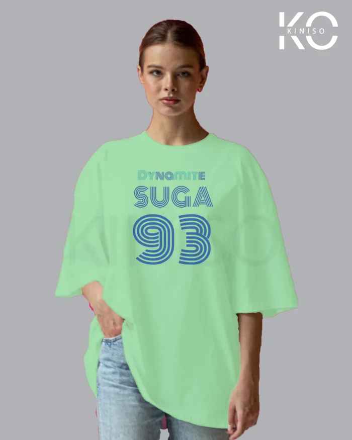 K-pop Tees with BTS Dynamite Suga Print for Girls - Image 5