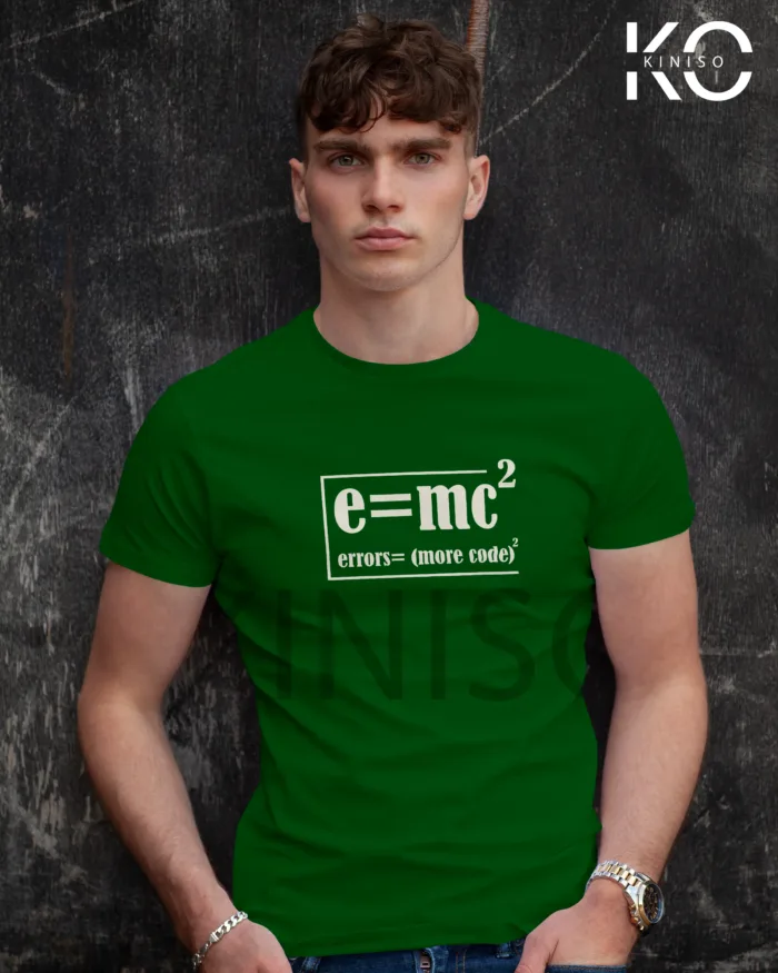 Engineer T-Shirt for men - Error More Code Square Printed Half Sleeve Street-Wear - Image 7
