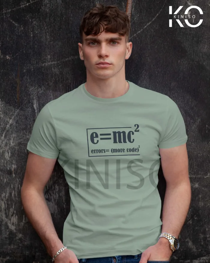 Engineer T-Shirt for men - Error More Code Square Printed Half Sleeve Street-Wear - Image 6