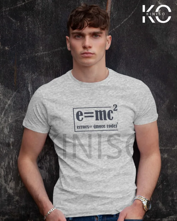 Engineer T-Shirt for men - Error More Code Square Printed Half Sleeve Street-Wear - Image 5
