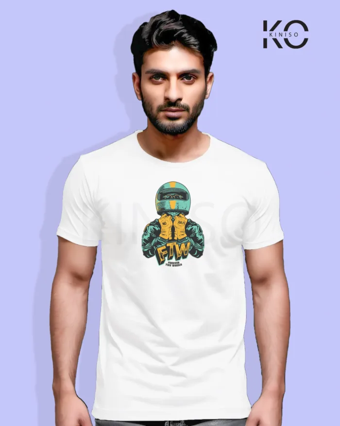 T-Shirts for FTW forever Motorcycle Lover with theme printed for men