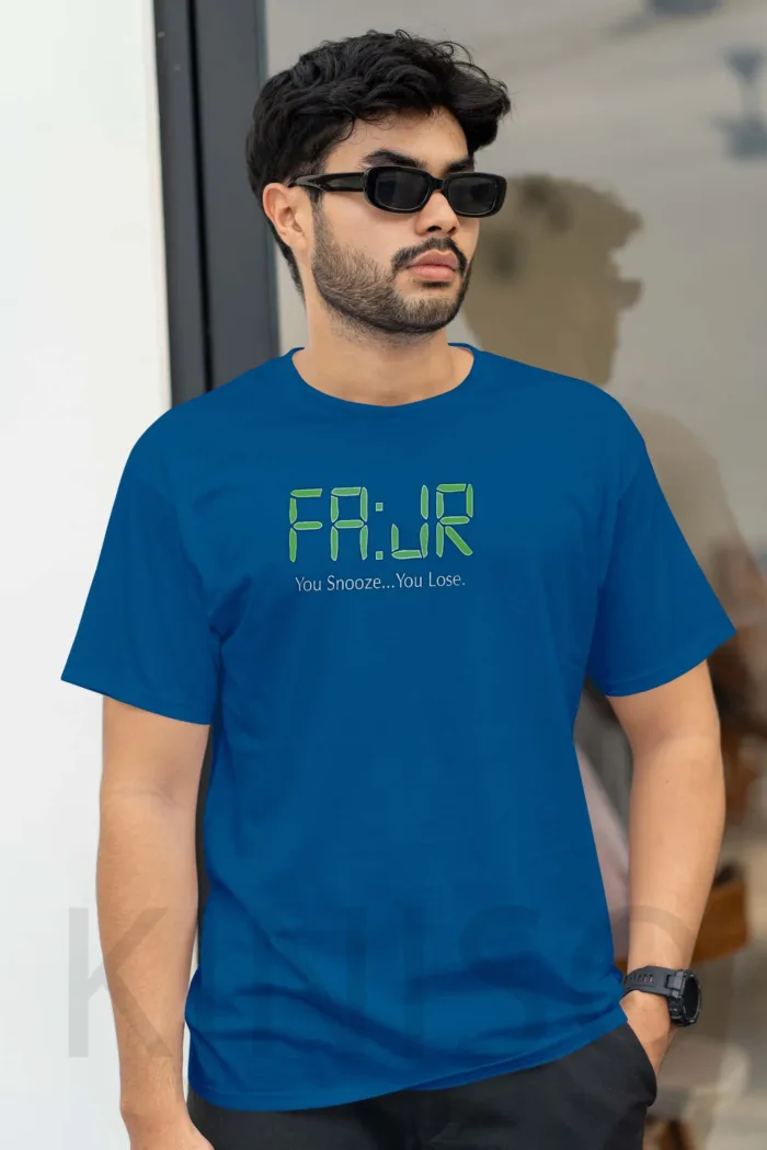 Islamic T-shirt - Fajr You Snooz You Loose - Modest Men's Crew Neck Half Sleeve tshirt in Bangladesh - Image 7