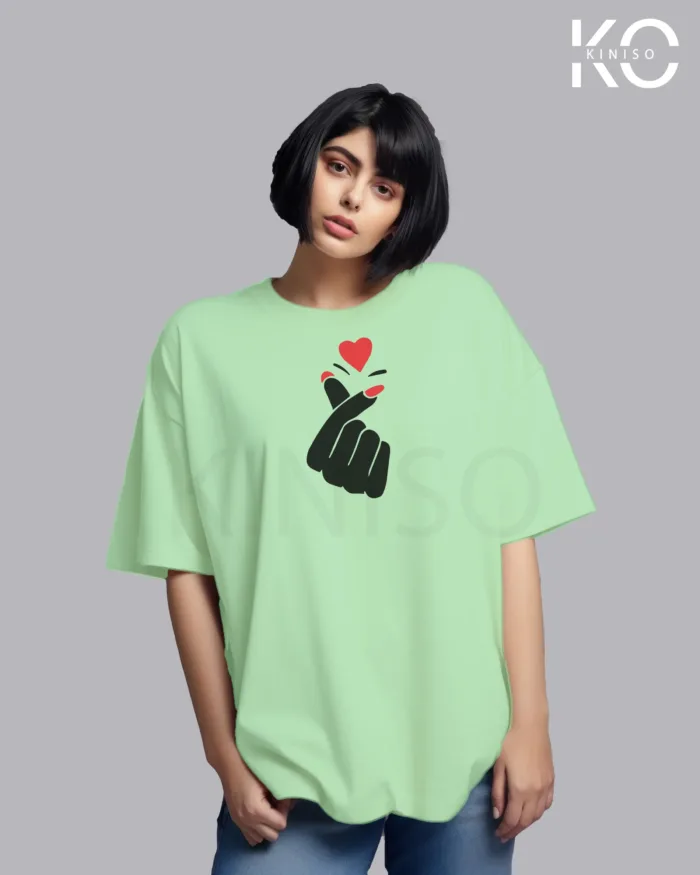Long Sleeve T-shirts with BTS Finger Heart Design for K-Pop Lovers - Image 5