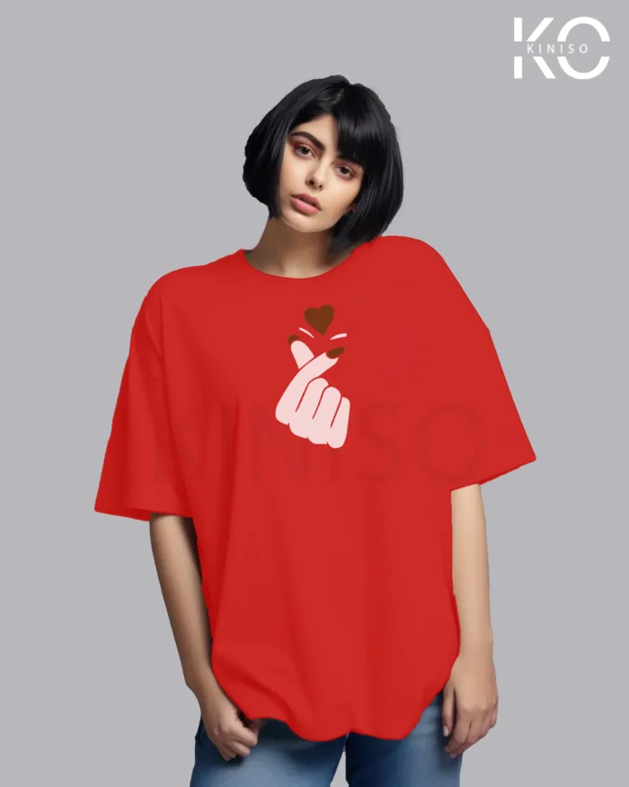 Long Sleeve T-shirts with BTS Finger Heart Design for K-Pop Lovers - Image 4