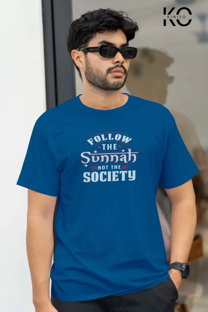Islamic Cotton T-shirt - Follow The Sunnah - Modest Men's Crew Neck Half Sleeve tshirt in Bangladesh - Image 6