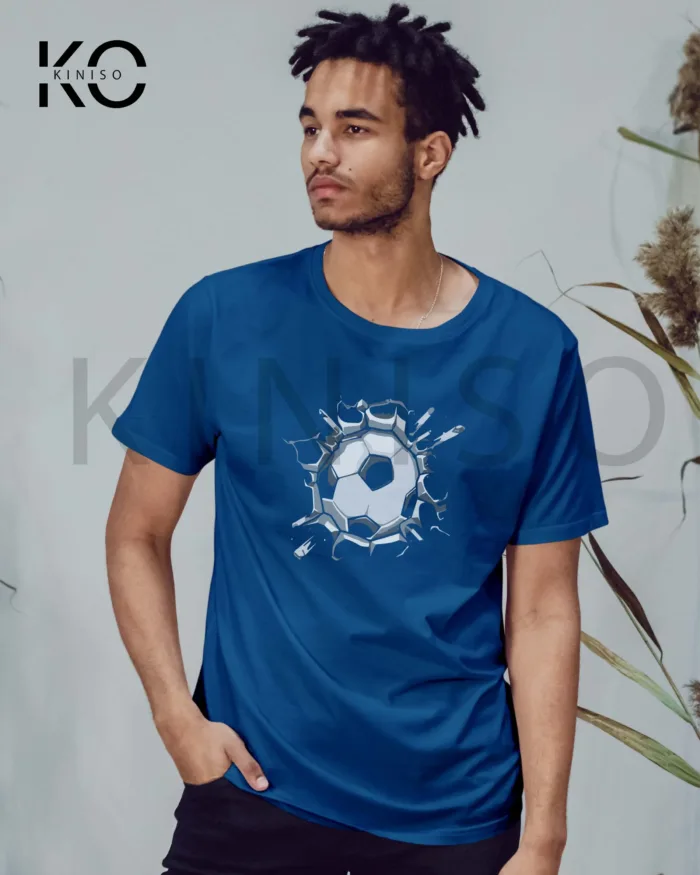 Football Casual t-shirt - Splashing Football - soccer tees - in Bangladesh