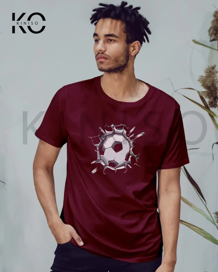 Football Casual t-shirt - Splashing Football - soccer tees - in Bangladesh - Image 4