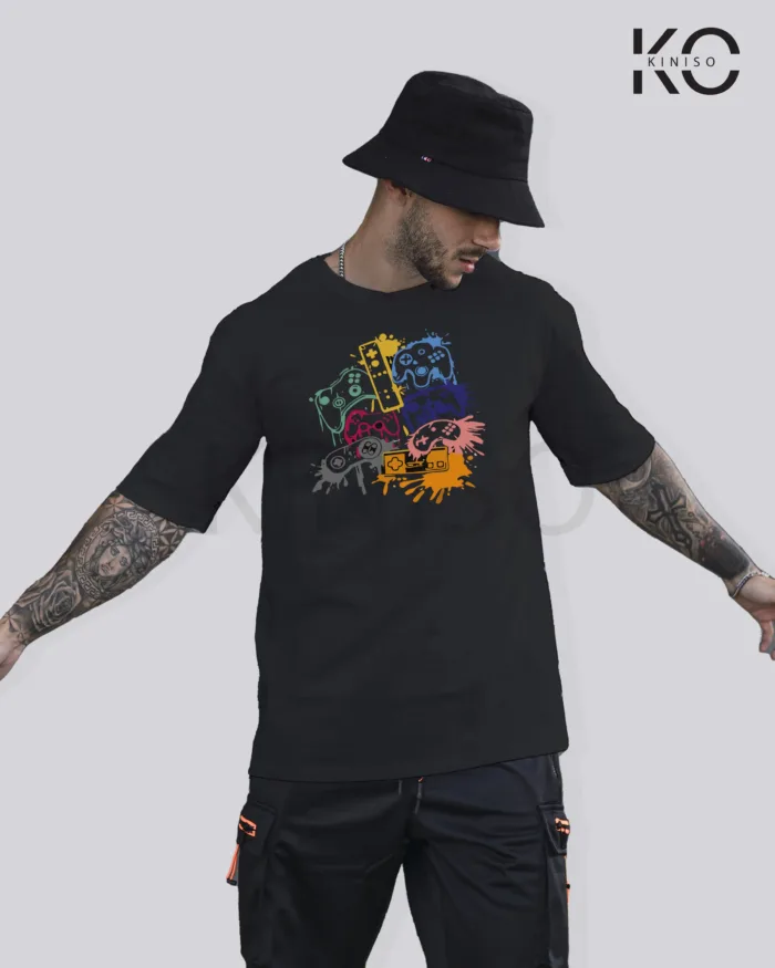 Gaming t-shirts with "Game Console All In One" Design Printed for Game Lover in Bangladesh