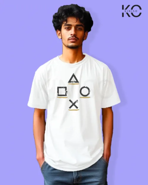 Game Control Logo White