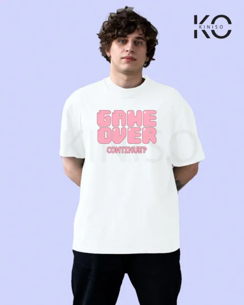 Game Over Pink White