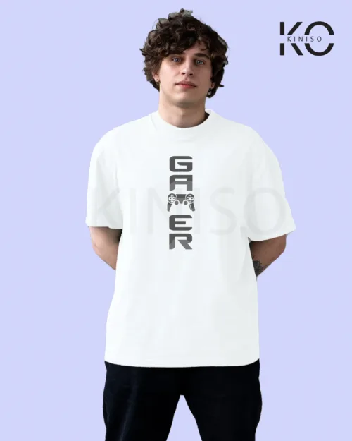 Gamer With Console White