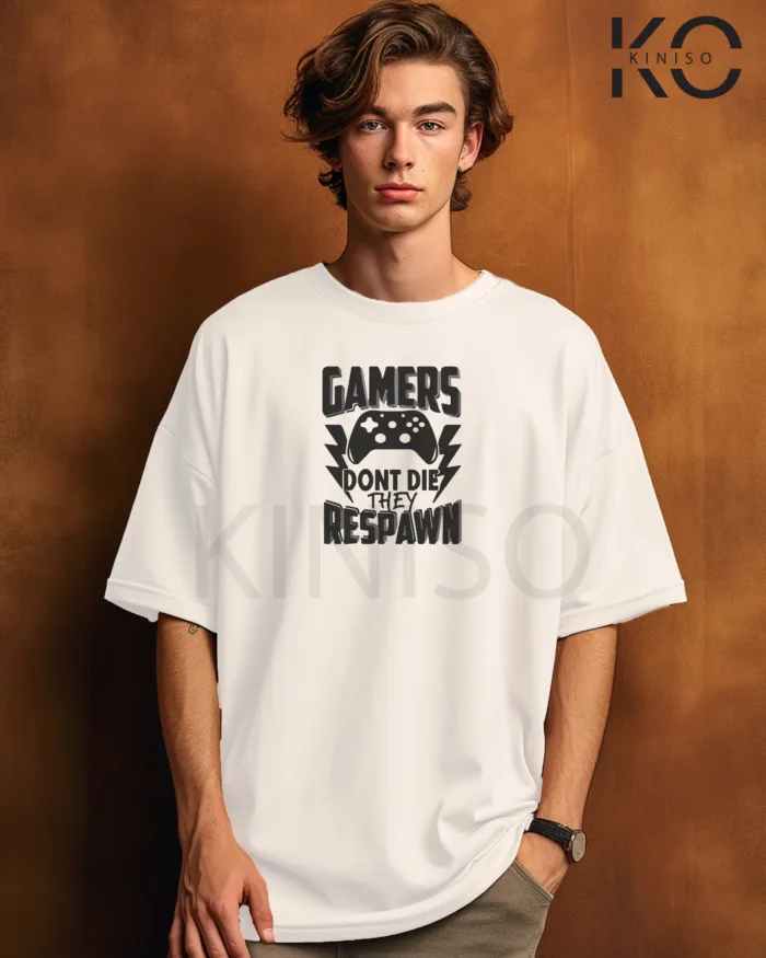 Gaming t-shirts with "Gamers Don't Die" Printed for Game Lover in Bangladesh - Image 2