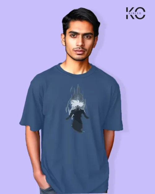 Goku Power up Glaucous Blue