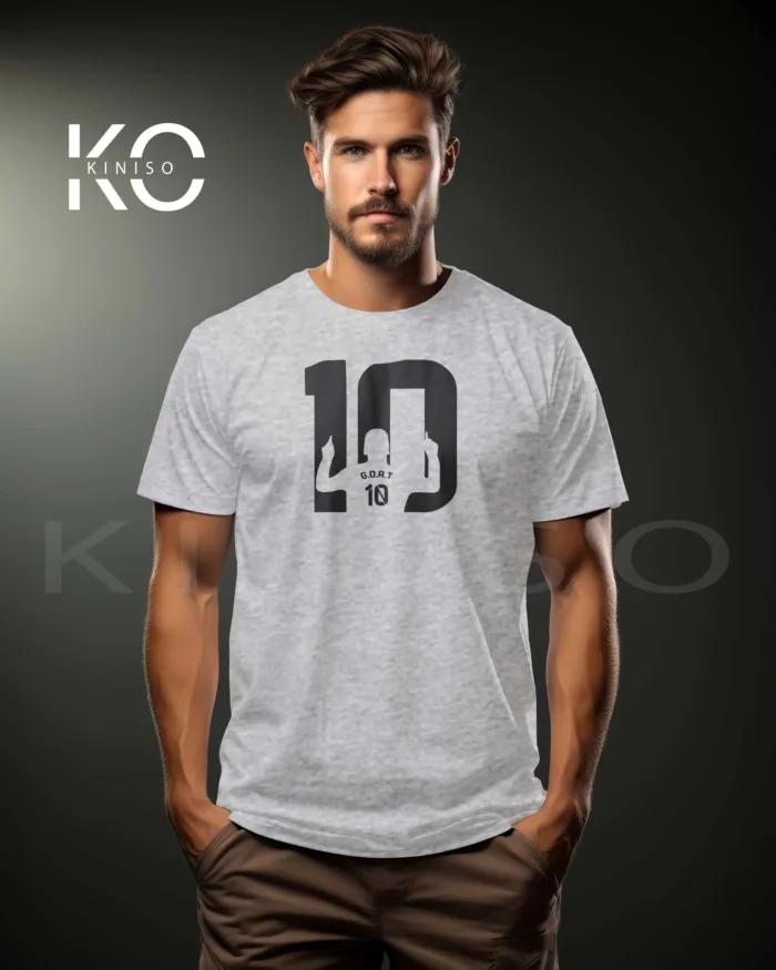 Unique Messi G.O.A.T Design Football T-Shirts For Men - Image 6