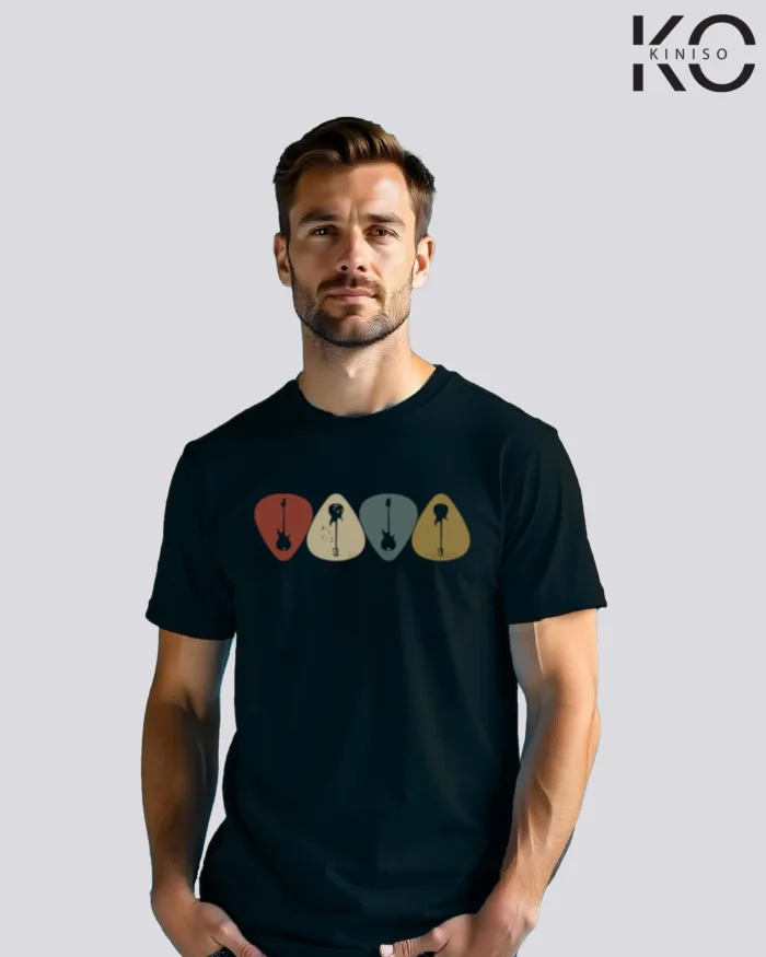 Music Inspired t-shirts with Guitar Pick Printed for Music Lover in Bangladesh